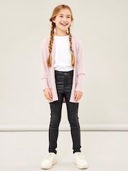 Name It Purple Open Knit Cardigan - Image 1 of 4