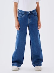 Name It Blue High Waist Wide Leg Jeans - Image 1 of 4