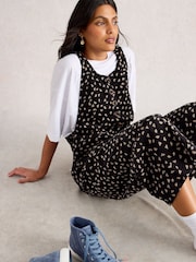 White Stuff Black Viola Cord Dungarees - Image 4 of 6
