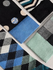 White Stuff Black Hotch Potch Ankle Socks 4 Pack - Image 4 of 4