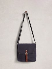 White Stuff Blue Charlie Canvas Cross-Body Bag - Image 3 of 5
