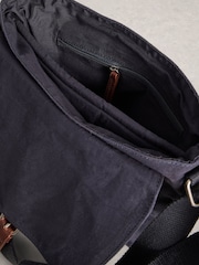 White Stuff Blue Charlie Canvas Cross-Body Bag - Image 5 of 5