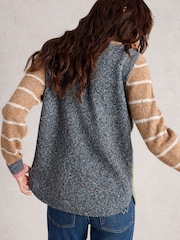 White Stuff Green Talia Nep Jumper - Image 2 of 6