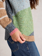White Stuff Green Talia Nep Jumper - Image 4 of 6