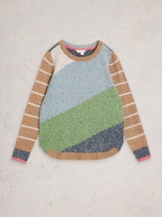 White Stuff Green Talia Nep Jumper - Image 5 of 6