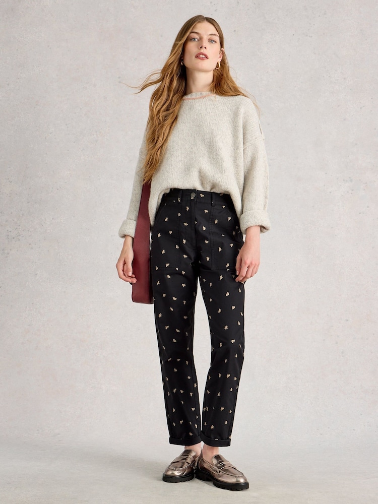 White Stuff Black Twister Chino Trousers - Image 1 of 6 White Stuff Black Twister Chino Trousers - Image 1 of 6