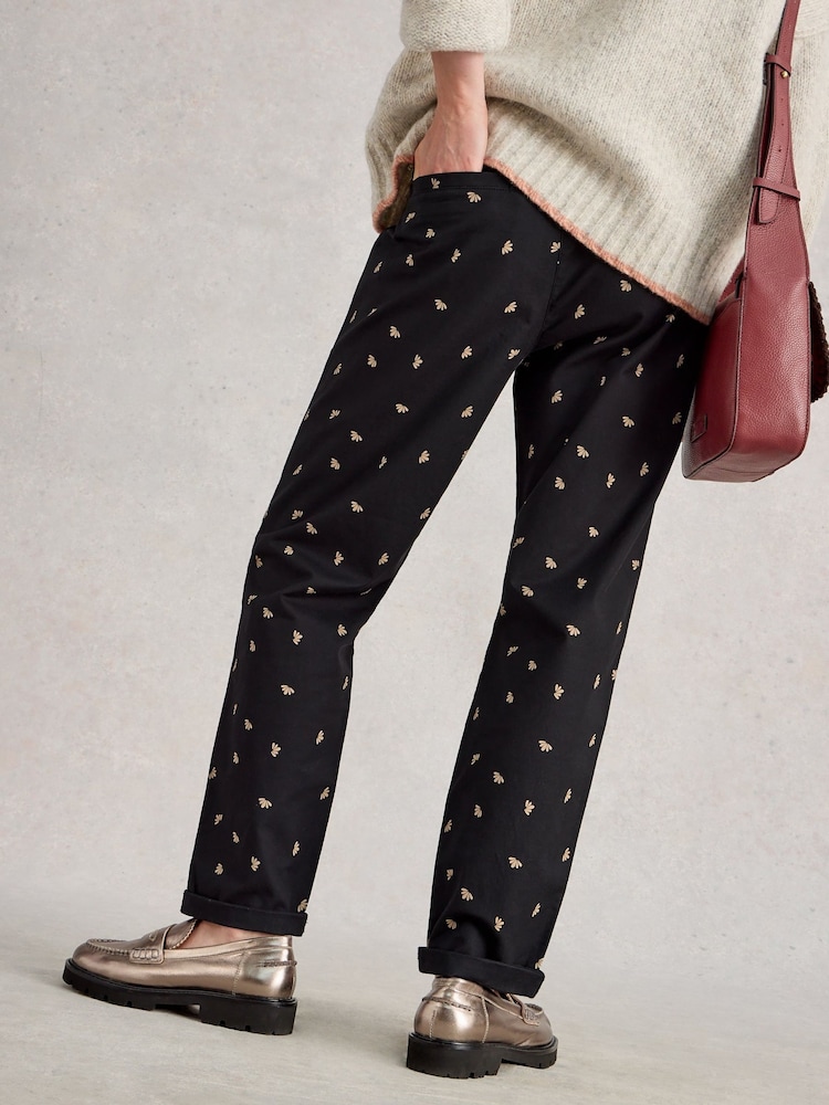 White Stuff Black Twister Chino Trousers - Image 2 of 6 White Stuff Black Twister Chino Trousers - Image 2 of 6