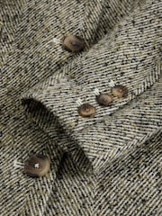 White Stuff Grey Karla Tweed Wool Blend Coat - Image 5 of 6