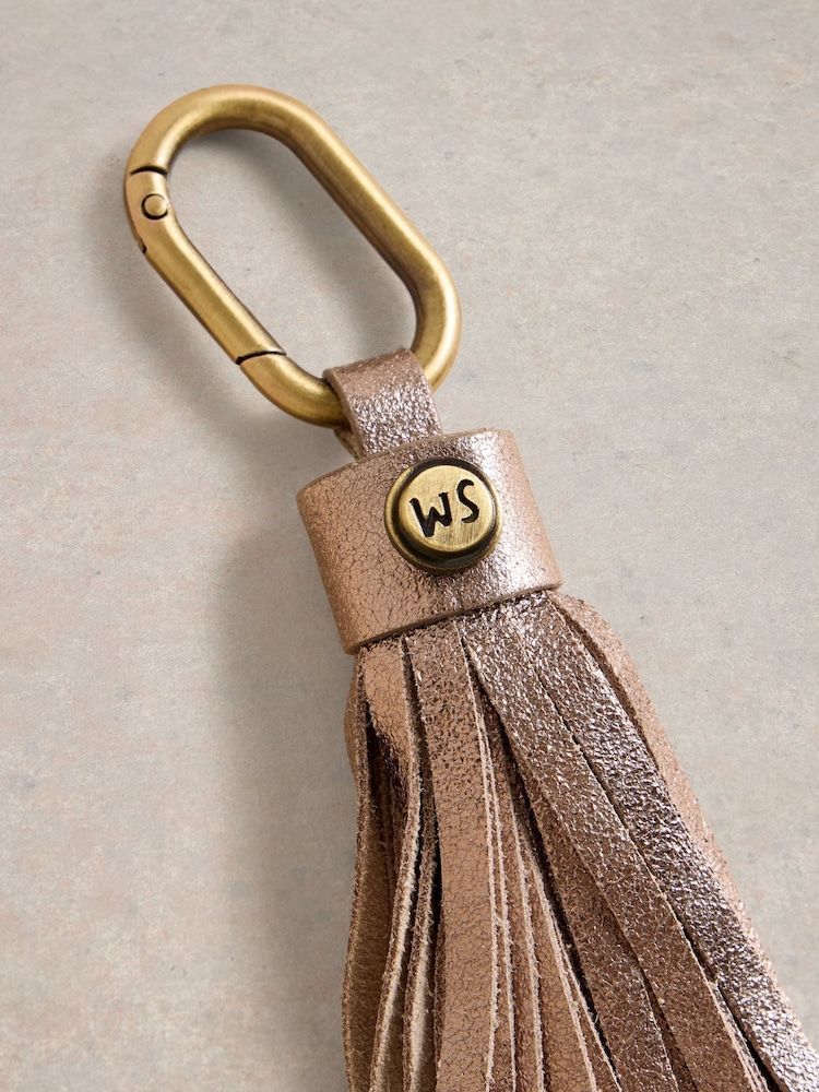 White Stuff Metallic Tassel Keyring - Image 2 of 3
