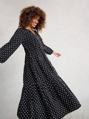 White Stuff Black Gina Midi Dress - Image 2 of 7