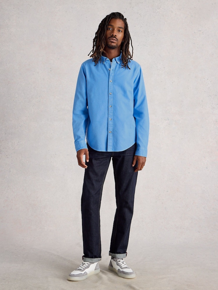 White Stuff Blue Bruton Oxford Shirt - Image 1 of 6