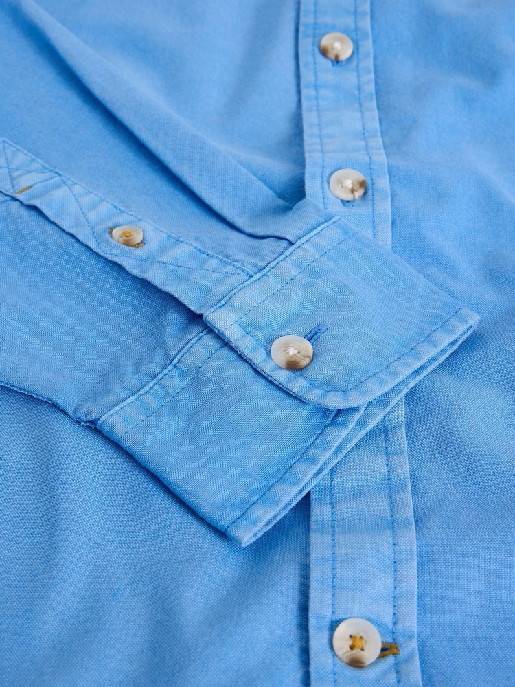 White Stuff Blue Bruton Oxford Shirt - Image 2 of 2 White Stuff Blue Bruton Oxford Shirt - Image 2 of 2