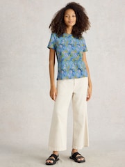 White Stuff Sky Blue Abbie T-Shirt - Image 1 of 6