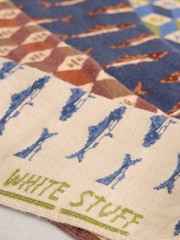 White Stuff Natural Fish Pattern Ankle Socks 4 Pack - Image 4 of 4