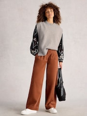 White Stuff Grey Tanya Tabard Poncho - Image 1 of 6