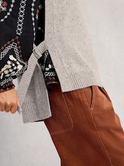 White Stuff Grey Tanya Tabard Poncho - Image 4 of 6