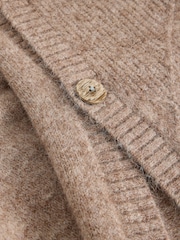 White Stuff Natural Diamond Stitch Poncho - Image 6 of 6