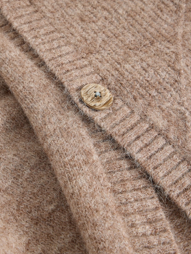 White Stuff Natural Diamond Stitch Poncho - Image 6 of 6 White Stuff Natural Diamond Stitch Poncho - Image 6 of 6
