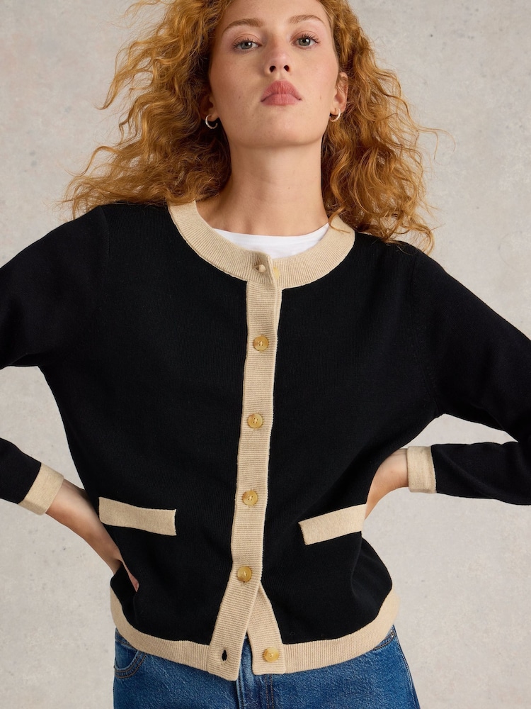 White Stuff Black Charlotte Cardigan - Image 1 of 6 White Stuff Black Charlotte Cardigan - Image 1 of 6