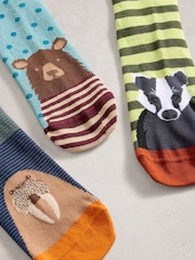 White Stuff Woodland Animal Socks 3 Pack - صورة 2 من 2
