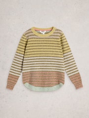 White Stuff Yellow Talia Nep Jumper - Image 5 of 6