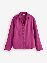 White Stuff Purple Annie Double Cloth Shirt - Image 1 of 1