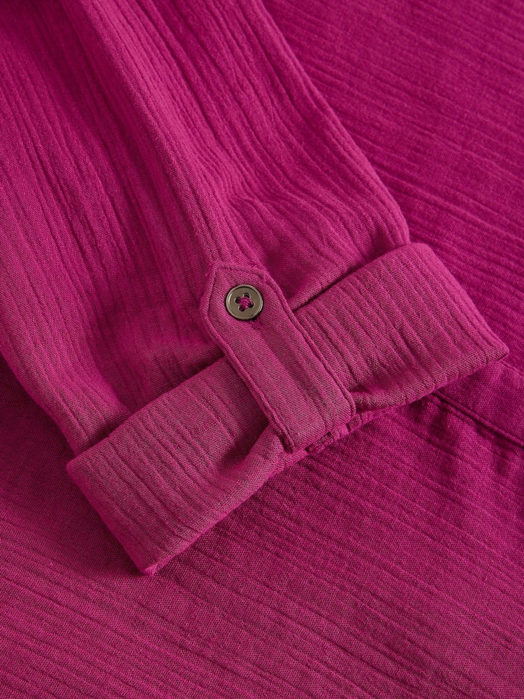 White Stuff Purple Annie Double Cotton Cloth Shirt - Image 6 of 6 White Stuff Purple Annie Double Cotton Cloth Shirt - Image 6 of 6