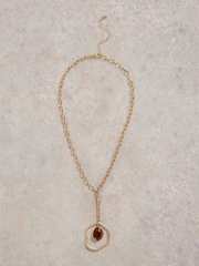 White Stuff Brown Bella Stone Pendent Necklaces - Image 1 of 3