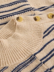 White Stuff Natural Mix Stripe Stand Jumper - Image 5 of 6
