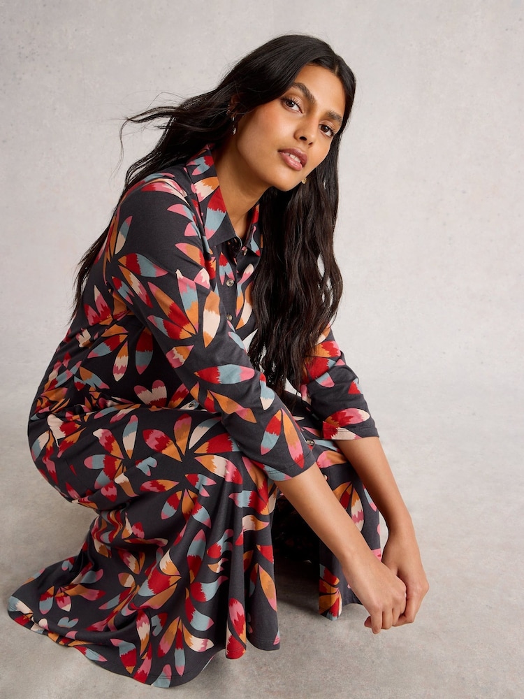 Buy White Stuff Dark Grey Rua Jersey Shirt Dress from Next USA