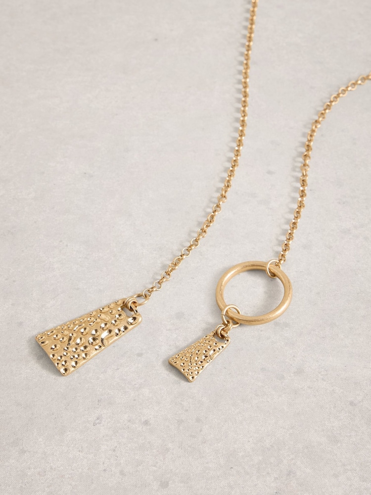 White Stuff Gold Mia Double Layer Necklaces - Image 2 of 2