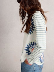 White Stuff White Clara Long Sleeve T-Shirt - Image 3 of 6