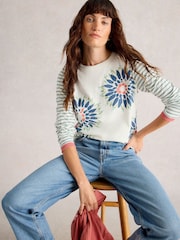 White Stuff White Clara Long Sleeve T-Shirt - Image 4 of 6