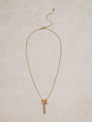 White Stuff Gold Tone Multi Charm Cluster Necklace - Image 1 of 2