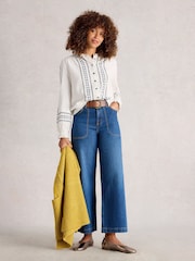 Camisa bordada Naomi White Stuff - Imagem 1 de 6