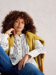 Camisa bordada Naomi White Stuff - Imagem 4 de 6