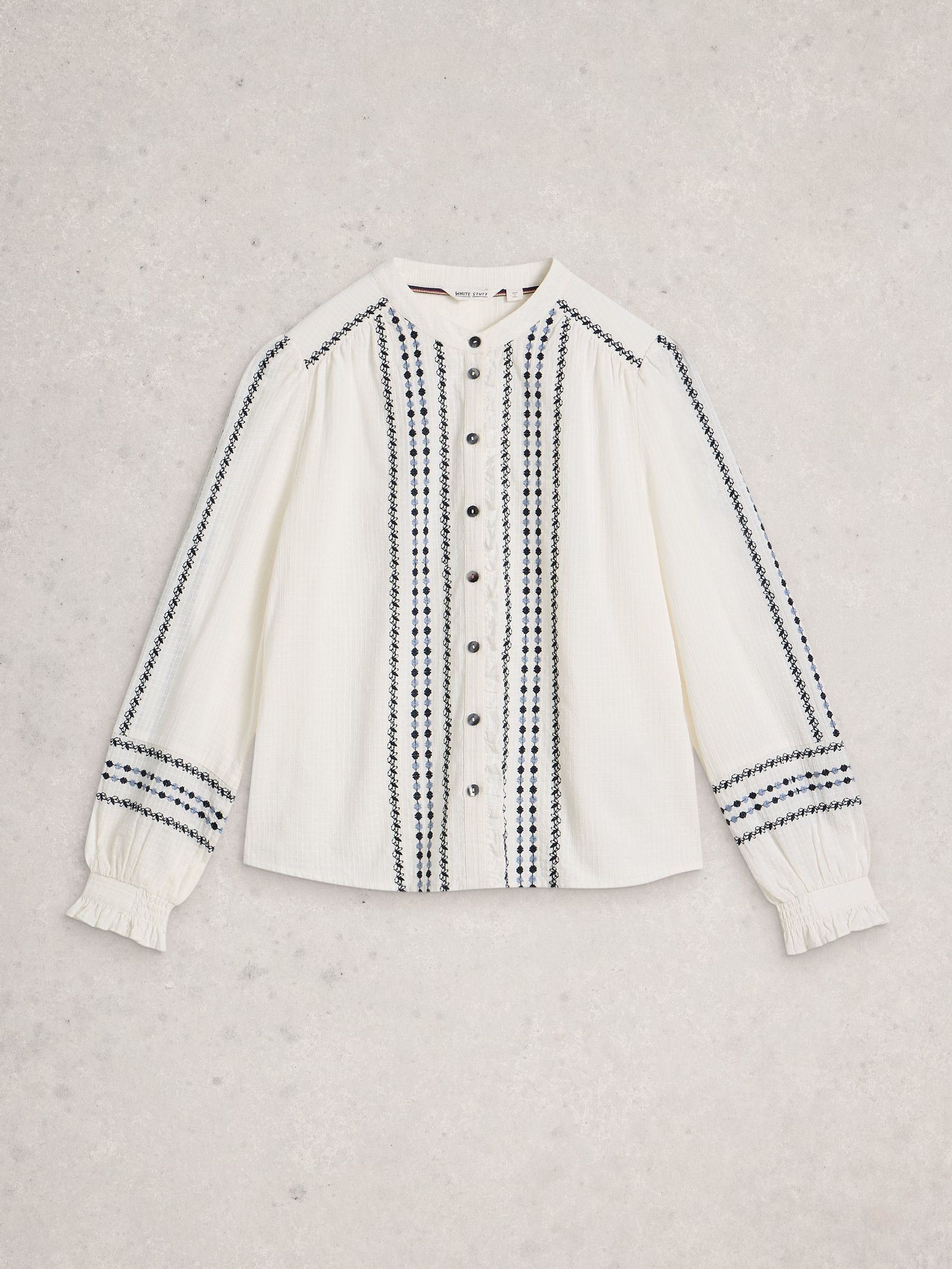 Buy White Stuff White Naomi Embroidered Shirt from Next USA