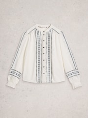 Camisa bordada Naomi White Stuff - Imagem 5 de 6