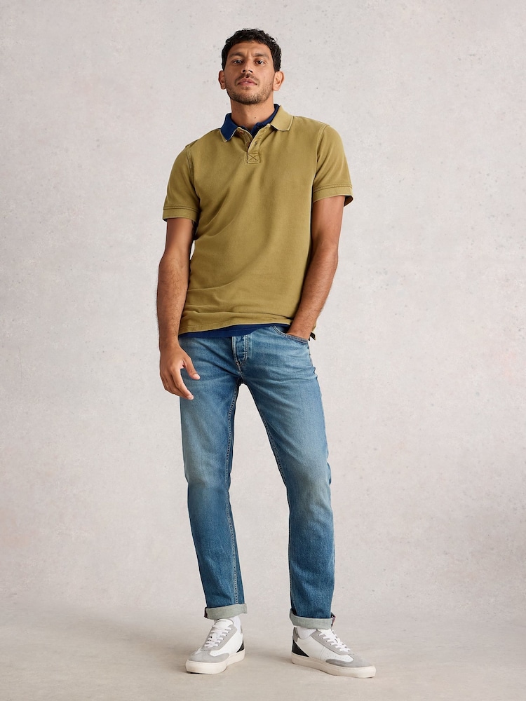 White Stuff Green Utility Polo Shirt - Image 1 of 6