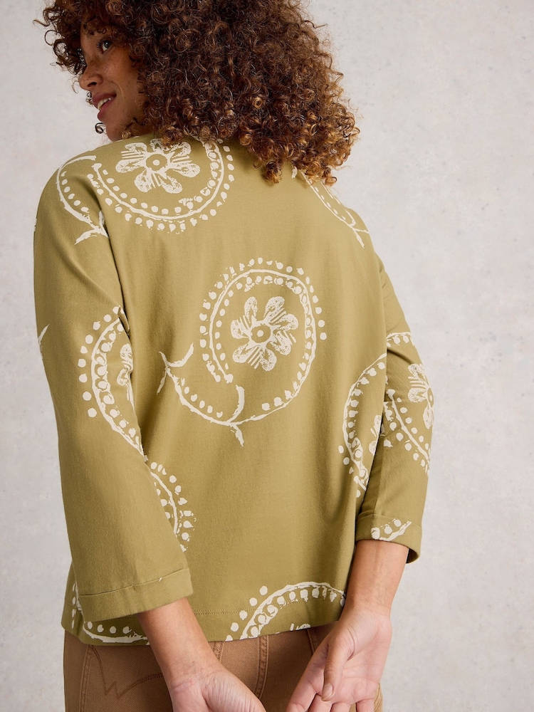 White Stuff Green Demi Dolman Top - Image 2 of 6 White Stuff Green Demi Dolman Top - Image 2 of 6