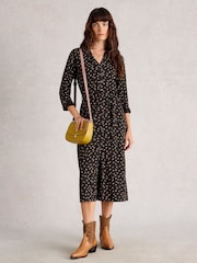 Negro - Vestido camisero con diseño de punto Annie de White Stuff - Imagen 1 de 6