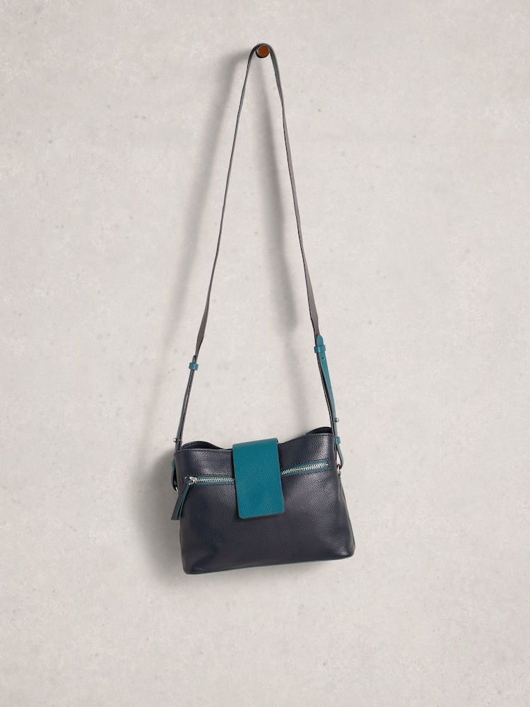 White Stuff Blue Tabby Convertible Cross-Body Bag - Image 1 of 4 White Stuff Blue Tabby Convertible Cross-Body Bag - Image 1 of 4