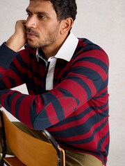 White Stuff Red Rugby Sweater - Image 4 of 6