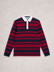 White Stuff Red Rugby Sweater - Image 5 of 6