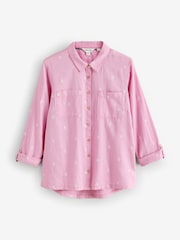 White Stuff Pink Sophie Cotton Shirt - Image 1 of 2