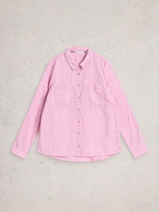 White Stuff Pink Sophie Cotton Shirt - Image 2 of 2