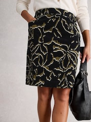 White Stuff Black Coral Cord Skirt - Image 4 of 6