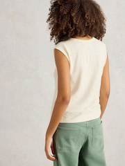 White Stuff Natural Naria Linen Blend Tank - Image 2 of 6