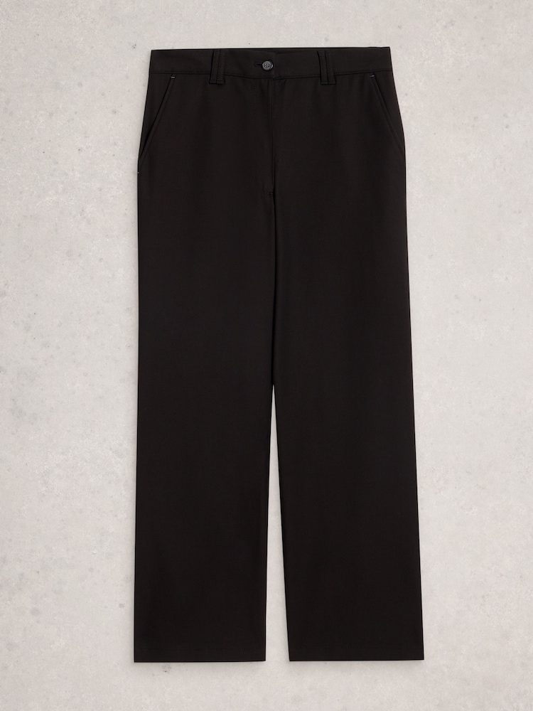 White Stuff Black Belle Wide Leg Trousers - Image 1 of 2