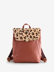 White Stuff Brown Coco Leather Backpack - Image 1 of 1